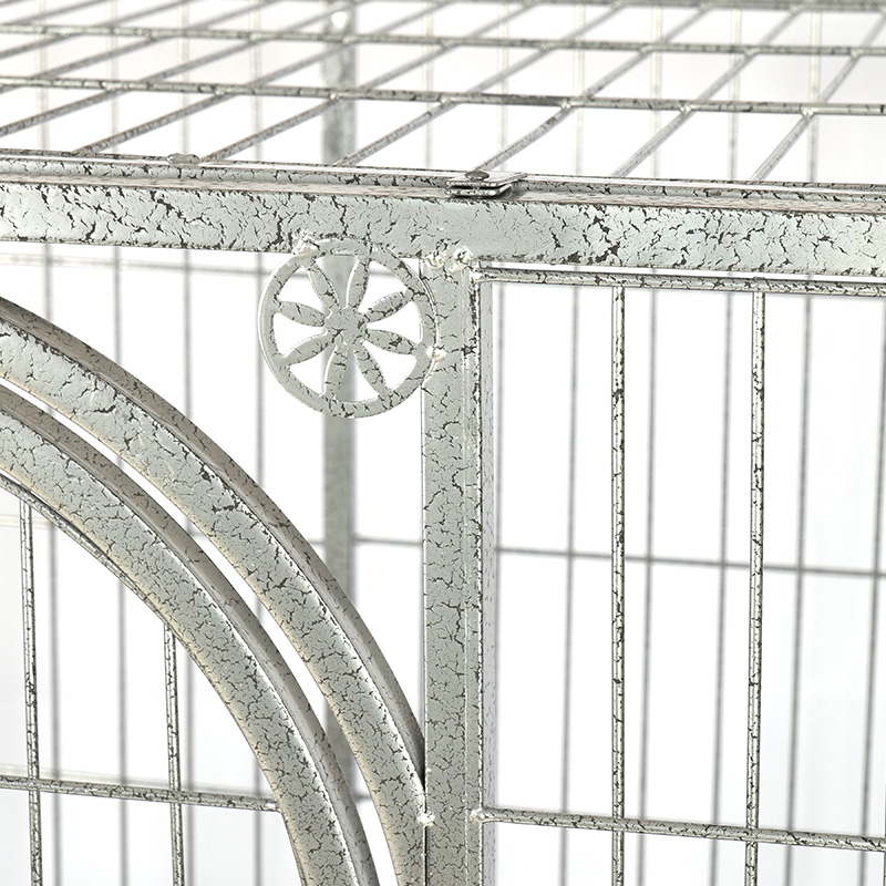 Bt-CXXV rotunda anguli Metal filum Folding Canis Cavea