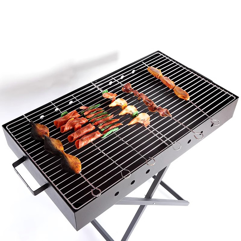 Stainless ferro foldable portable X informibus barbecue Grill