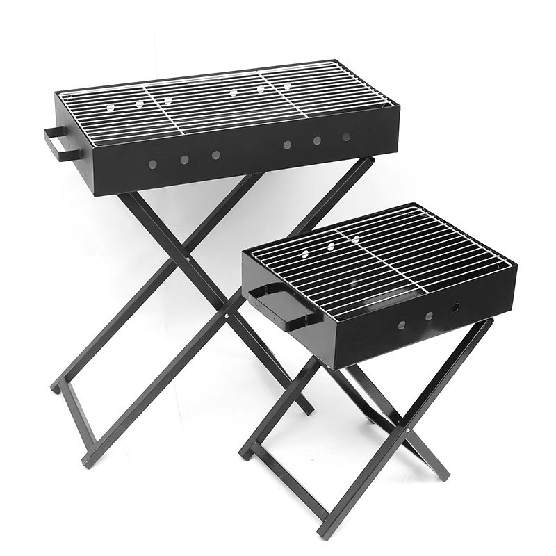 Stainless ferro foldable portable X informibus barbecue Grill