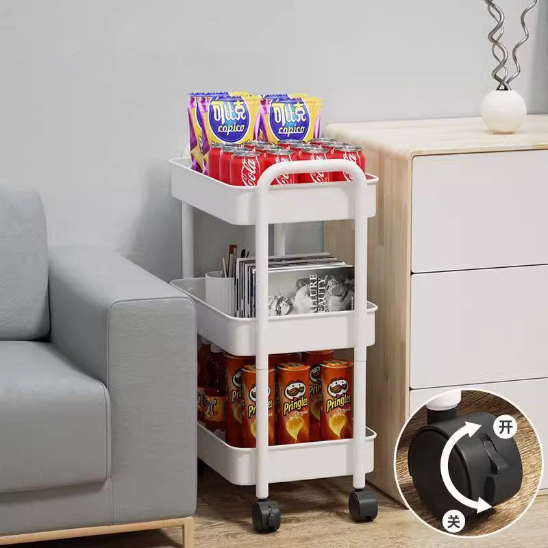 Floor multi-ORDO duplici manubrio mobile trolley PLUTEUM